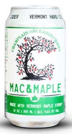 Champlain Orchard - Mac & Maple Cider (4 pack 16oz cans) (4 pack 16oz cans)