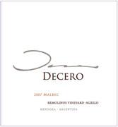 Finca Decero - Malbec Mendoza Remolinos Vineyard
