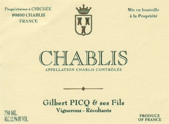 Gilbert Picq - Chablis 2018